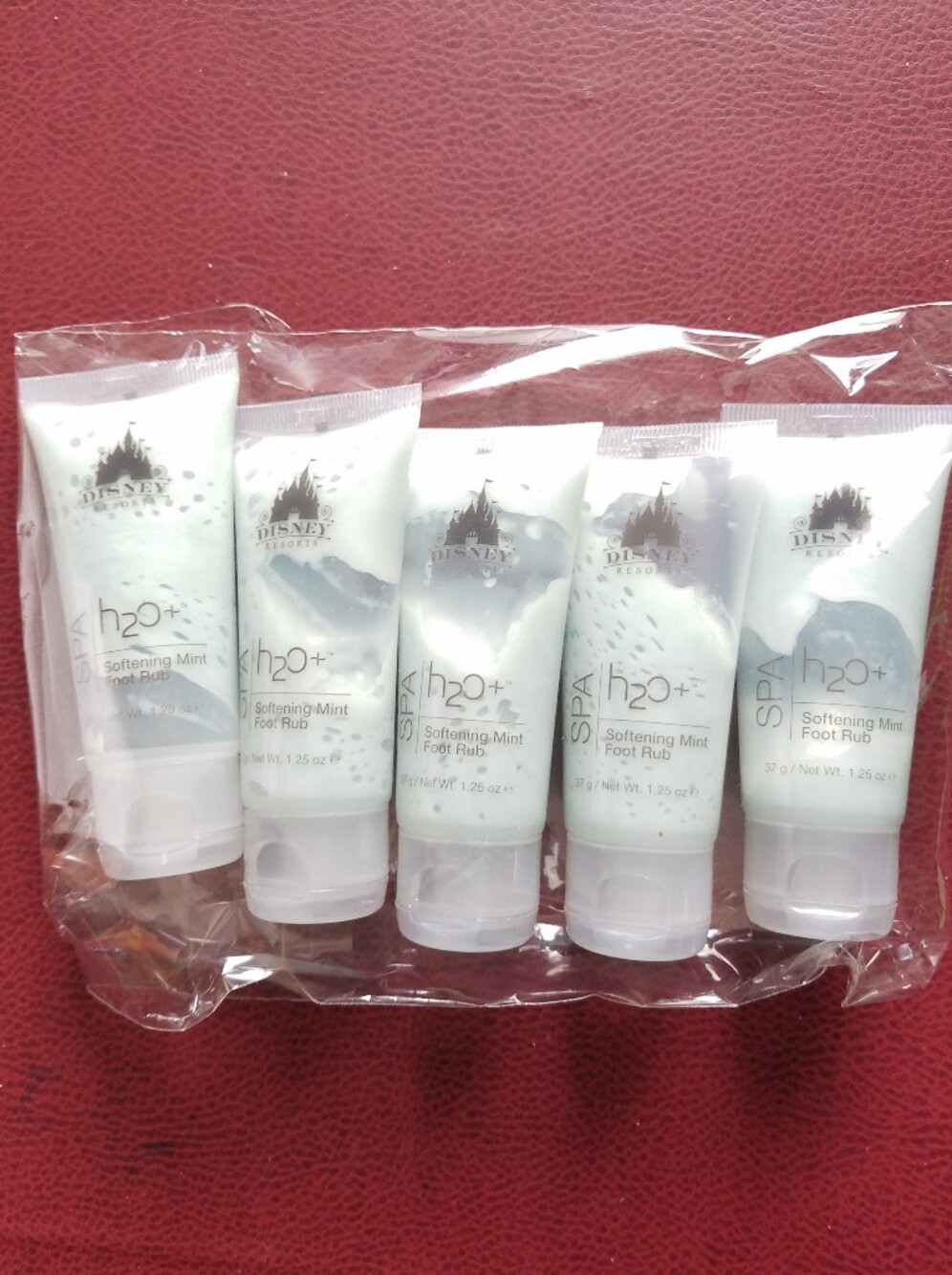 Disney Resorts H2O Plus Softening Mint Foot Rub Lot of 5 Travel Size 1.25oz